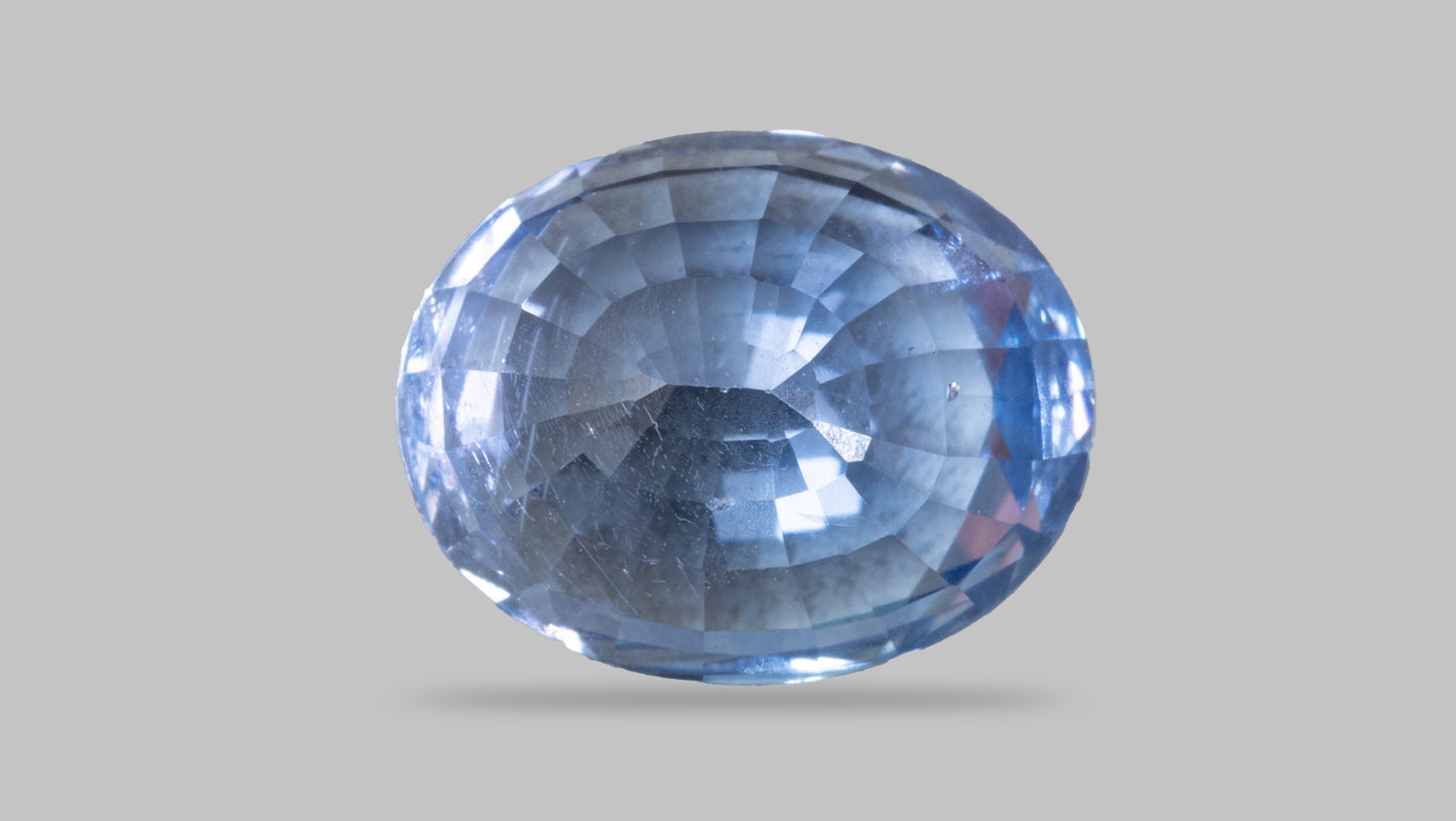 Natural Blue Sapphire (Neelam) 3.04 Carats - Media 2