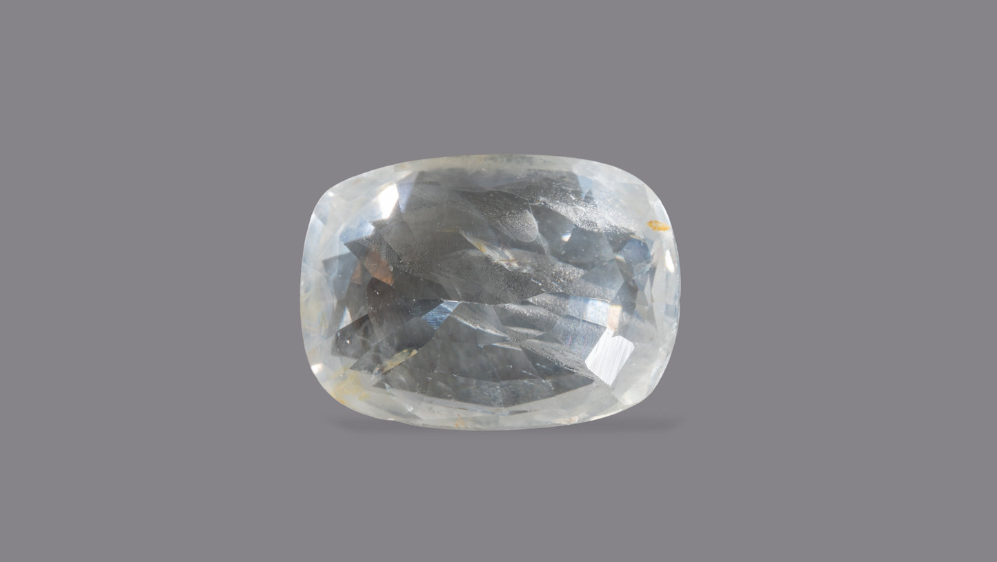 NATURAL WHITE SAPPHIRE 4.12 CARATS - Media 2
