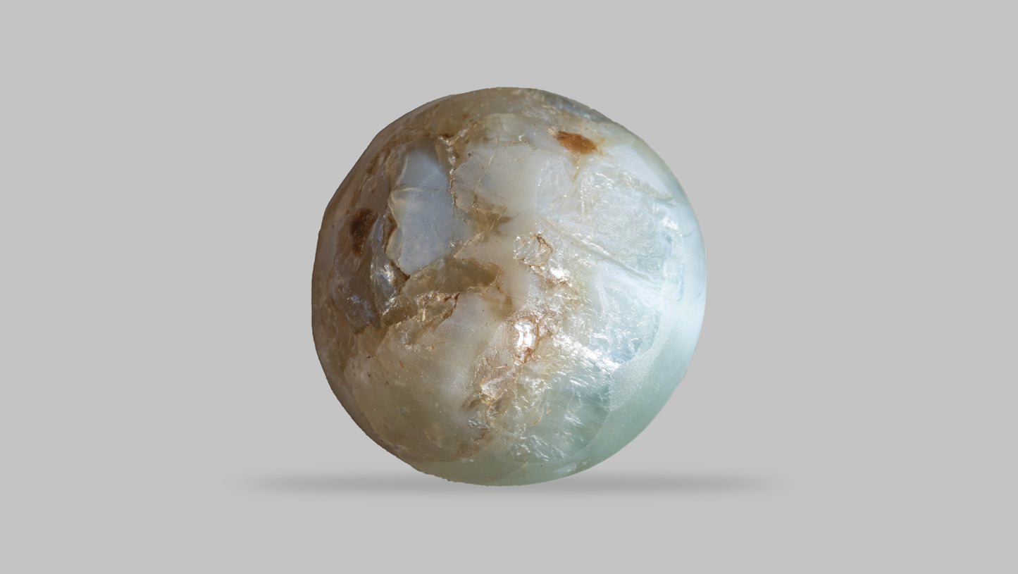 NATURAL CAT'S EYE (Lehsuniya) 10.40 Carats - Media 2