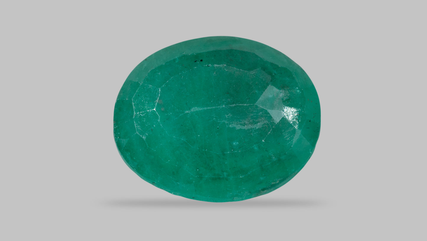 Minor Oil Natural Zambian Emerald (Panna) 2.97 Carats - Media 2