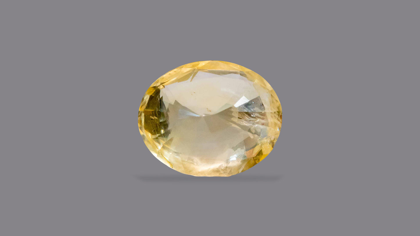 Natural Yellow Sapphire (Pukhraj) 4.78 Carats - Media 2