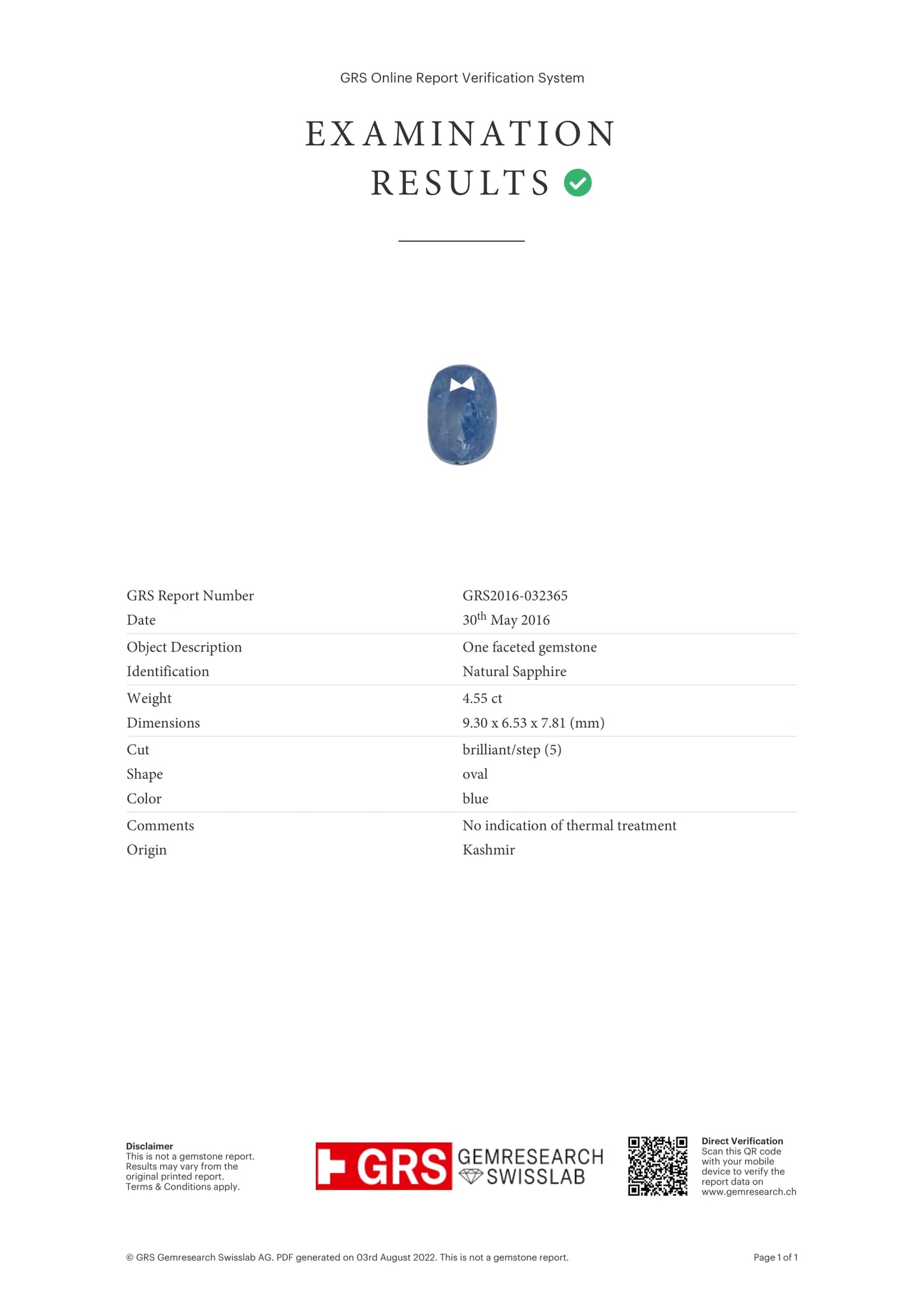 
                    
                      Kashmir Blue Sapphire (Neelam) 4.55 Carats - Media 6
                    
                  