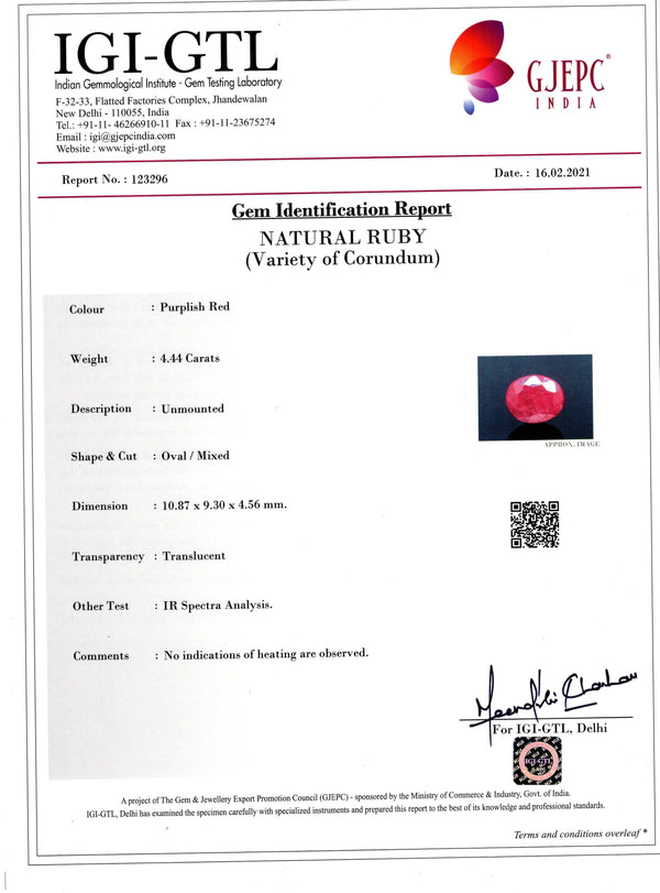 Burmese Ruby (Manik) 4.44 Carats - Media 6