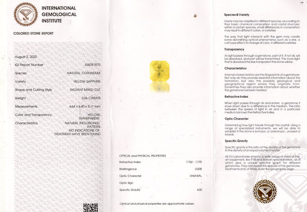 Natural Yellow Sapphire (Pukhraj) 2.06 Carats - Media 6
