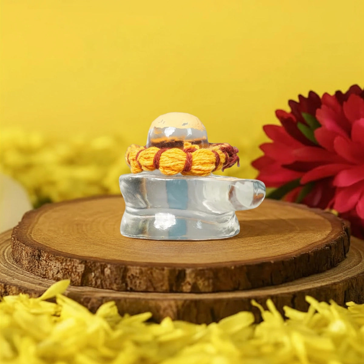 Pure Sphatik (Crystal) Shivling for Pooja