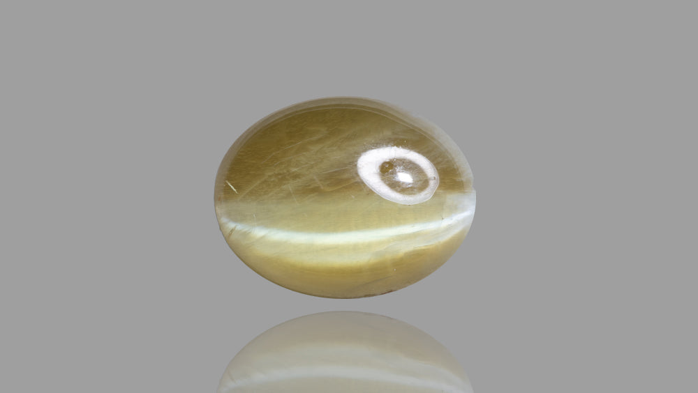 NATURAL CAT'S EYE (CHRYSOBERYL) 7.97  CARATS - Cats Eye (Lehsunia)