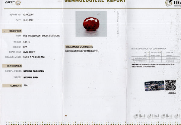 Natural Ruby (Manik) 3.93 Carats - Media 5
