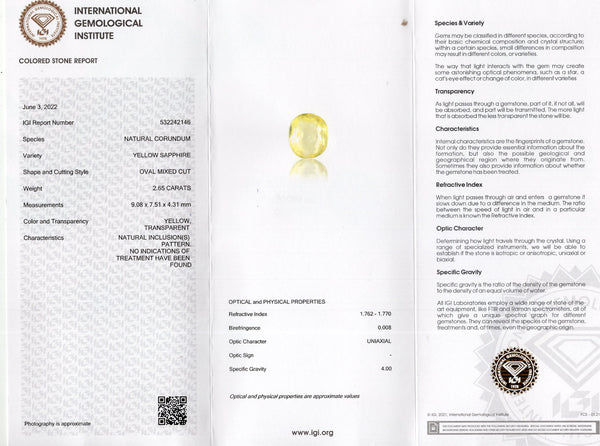 NATURAL PITAMBARI 2.65  CARATS - Media 5