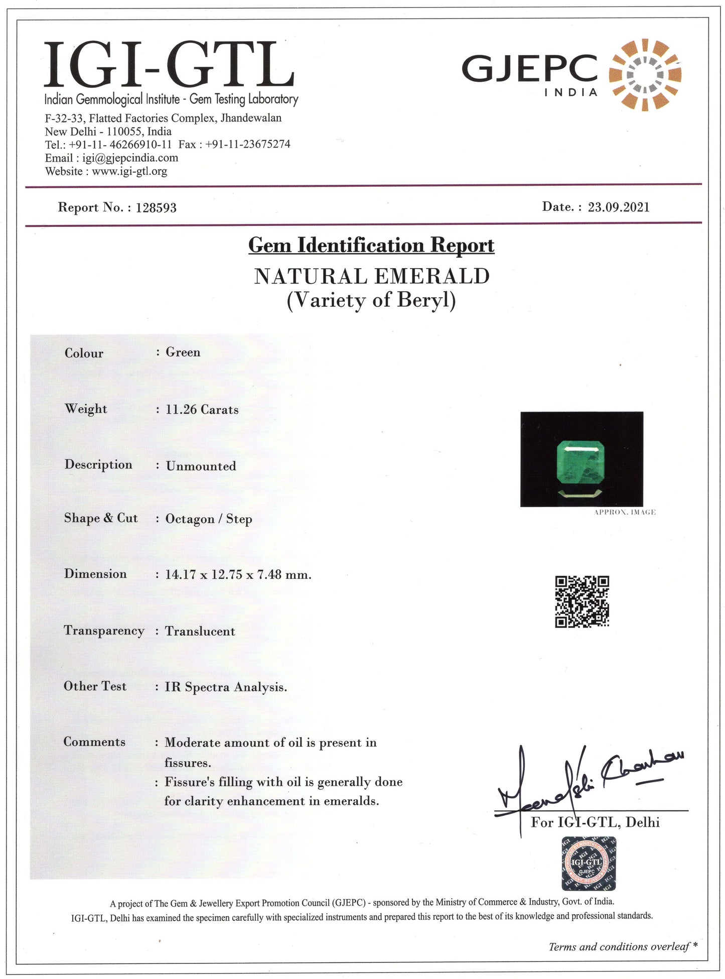 
                    
                      Natural Zambian Emerald (Panna) 11.26 Carats - Media 5
                    
                  