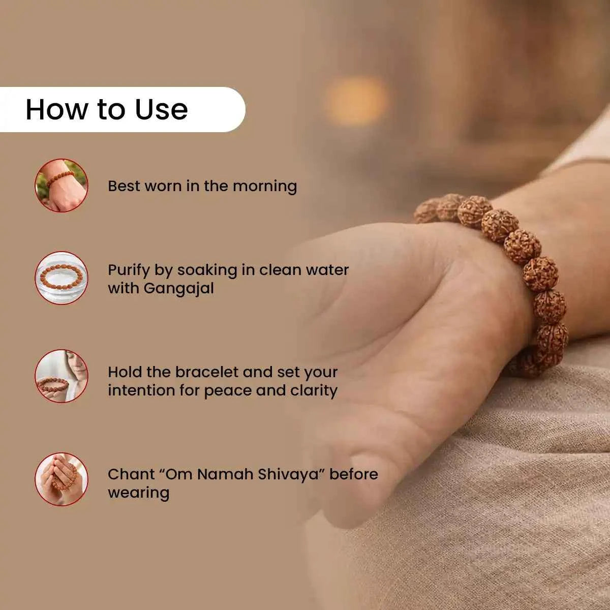 
                    
                      5 mukhi rudraksha bracelet acharya lavbhushan, rudraksha bead bracelet, universal rudraksha, peace clarity symbol, spiritual protection bracelet, meditation wear rudraksha, daily wear spiritual bracelet, sacred rudraksha jewelry, how to use 
                    
                  