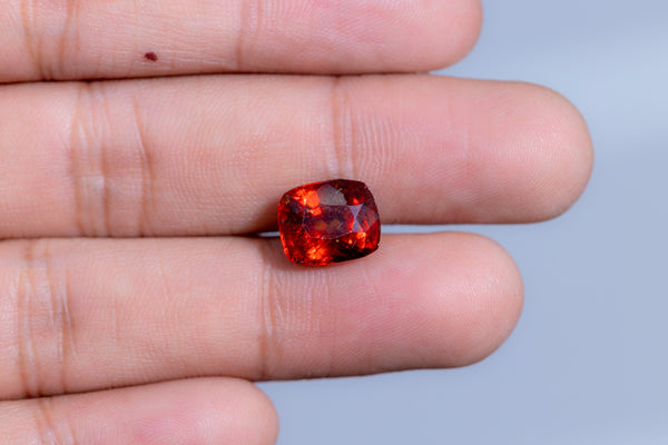 NATURAL HESSONITE (GOMED) 6.53 CARATS - Media 4