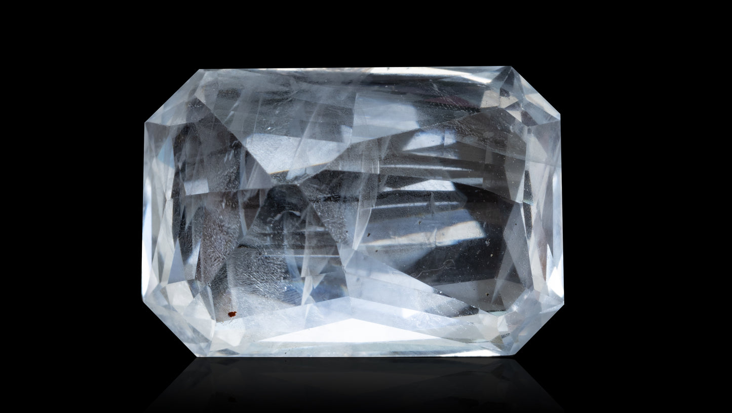 NATURAL WHITE SAPPHIRE  10.19 CARATS - Media 2
