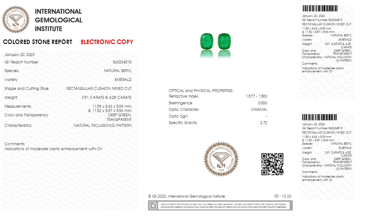 
                    
                      Natural Zambian Emerald (Panna) 8.16 Carats - Media 6
                    
                  