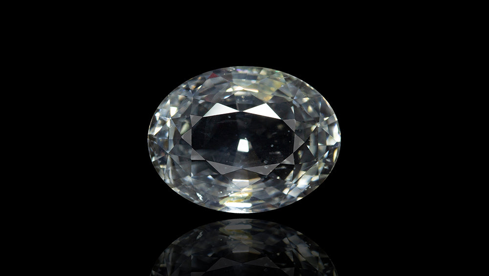 WHITE SAPPHIRE (SRI-LANKS/CEYLONE) -  LUXURY - White Sapphire (Safed Pukhraj)
