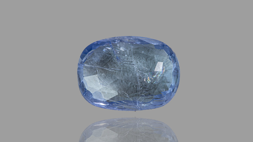 Natural Blue Sapphire (Neelam) 3.47 Carats - Media 2