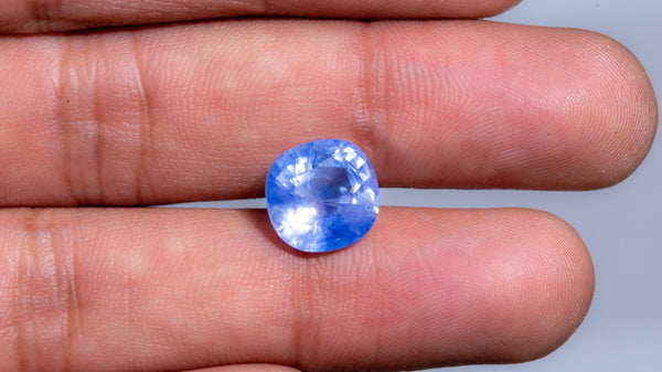 Kashmir Blue Sapphire (Neelam) 6.70 Carats - Media 4