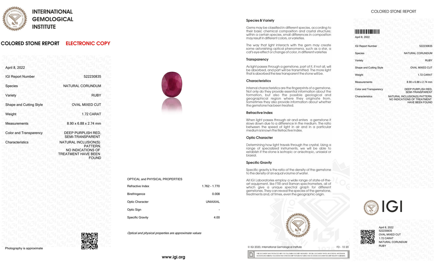 
                    
                      Natural Ruby (Manik) 1.72 Carats - Media 6
                    
                  