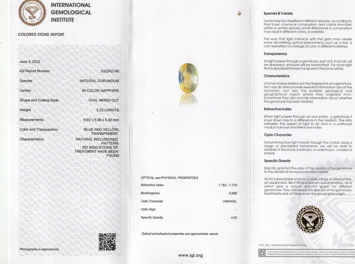 
                    
                      NATURAL PITAMBARI 3.33 CARATS - Media 6
                    
                  