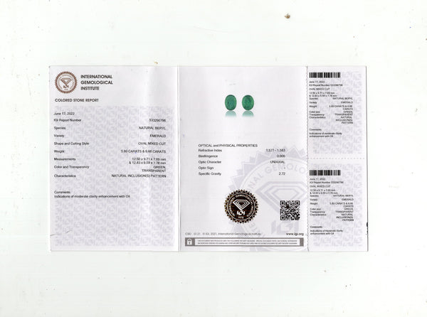 Natural Zambian Emerald (Panna) 12.50 Carats - Media 5