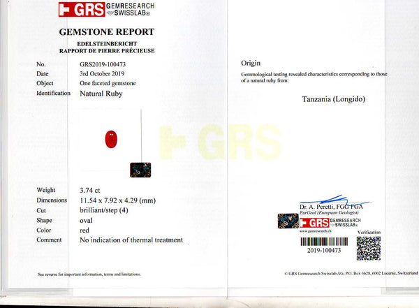 Natural Ruby (Manik) 3.74 Carats - Media 5