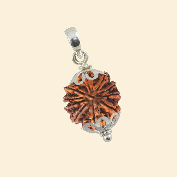 9 mukhi rudraksha acharya lavbhushan, durga rudraksha, courage protection symbol, shiva rudraksha bead, spiritual balance bead, vedic rudraksha, conscious living support, sacred rudraksha