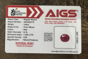 Ruby - 3.8 Carats
