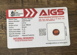 Hessonite - 6.91 Carats