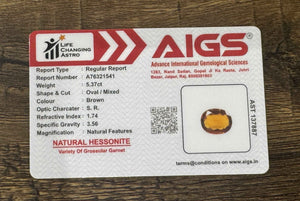 Hessonite - 5.37 Carats