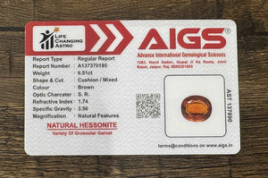 Hessonite - 6.51 Carats