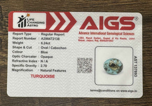 Firoza-Turquoise-6.24 Carats