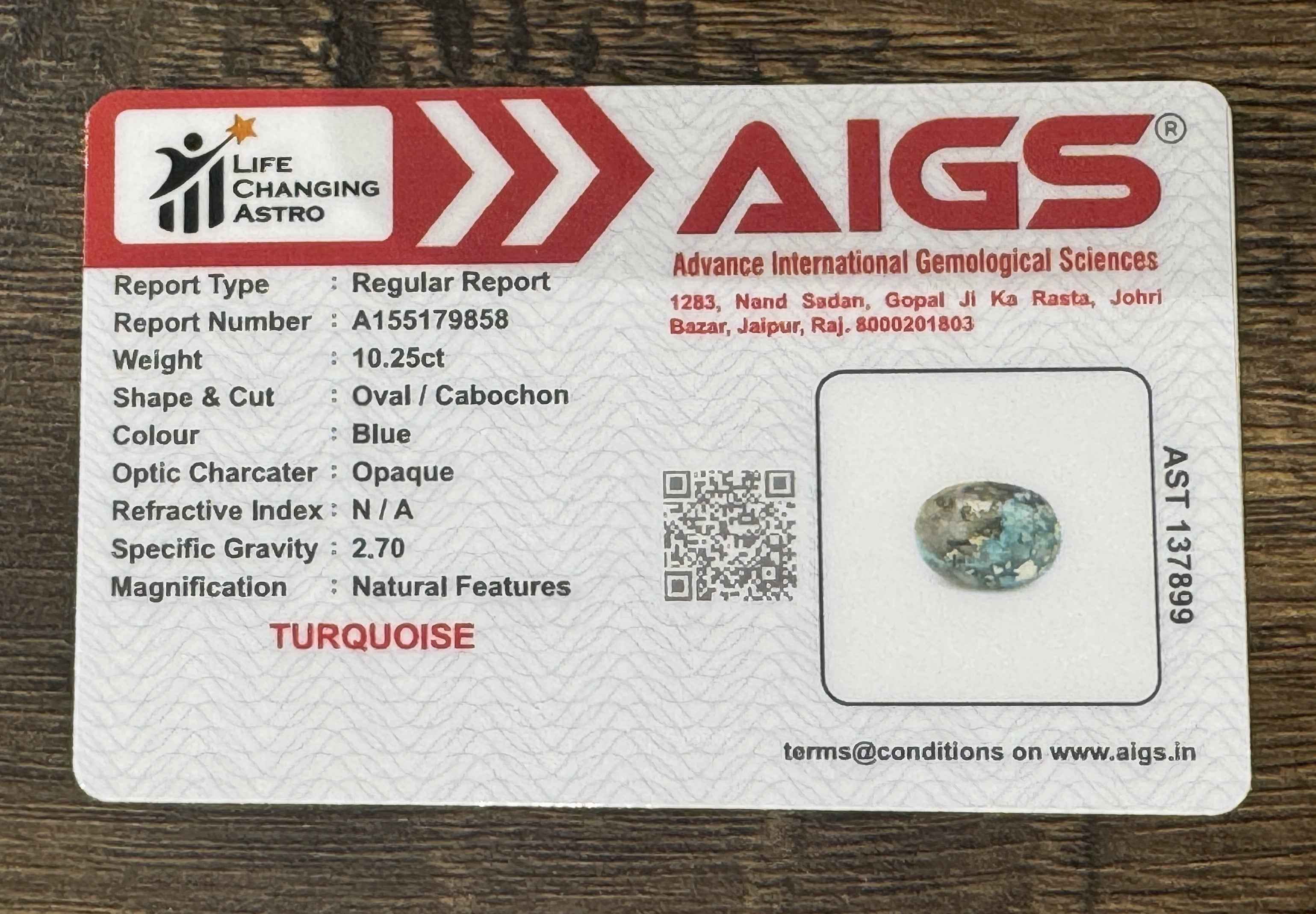 Firoza-Turquoise-10.25 Carats