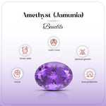 
                    
                      amethyst gemstone natural, jamunia stone original, calming gemstone amethyst, stress relief crystal, peace of mind gemstone, spiritual growth crystal, meditation gemstone amethyst, vastu gemstone amethyst, amethyst by acharya lavbhushan, benefits
                    
                  