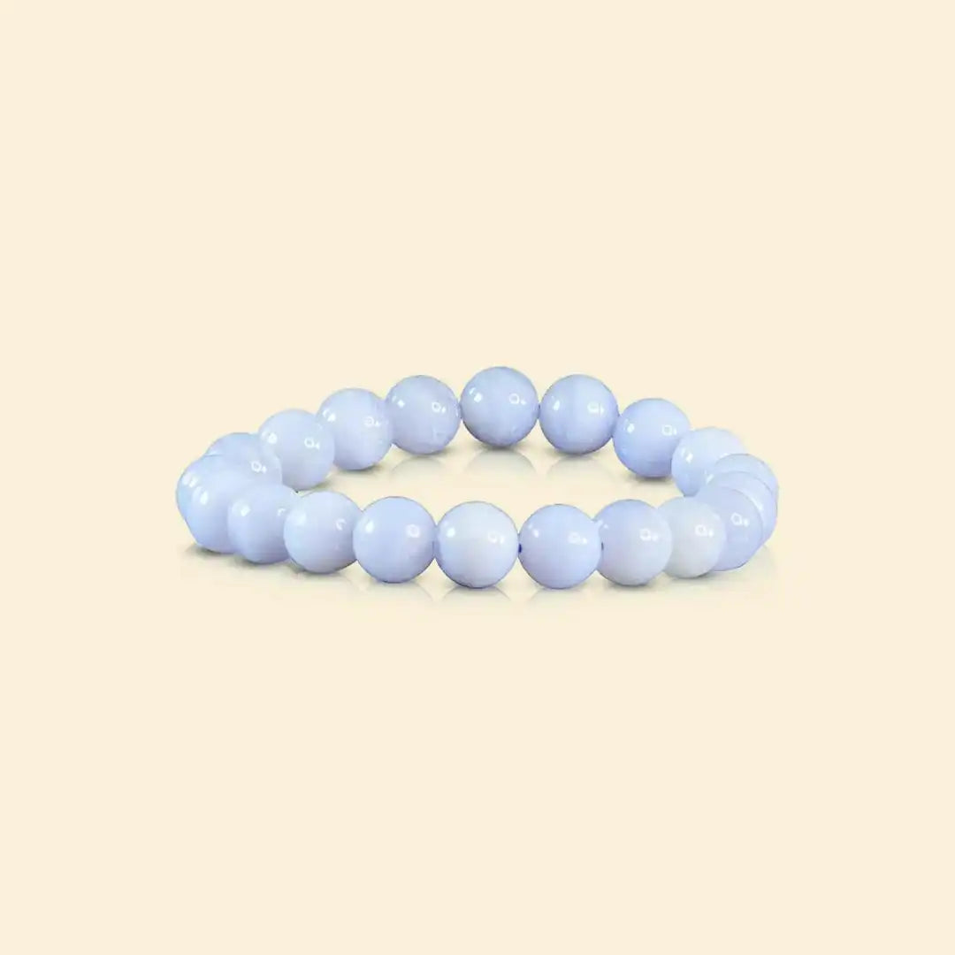 aquamarine bracelet, natural aquamarine gemstone bracelet, calm communication crystal, emotional clarity stone jewelry, grounding gemstone bracelet, soothing energy bracelet, daily wear spiritual bracelet, bracelet by acharya lavbhushan