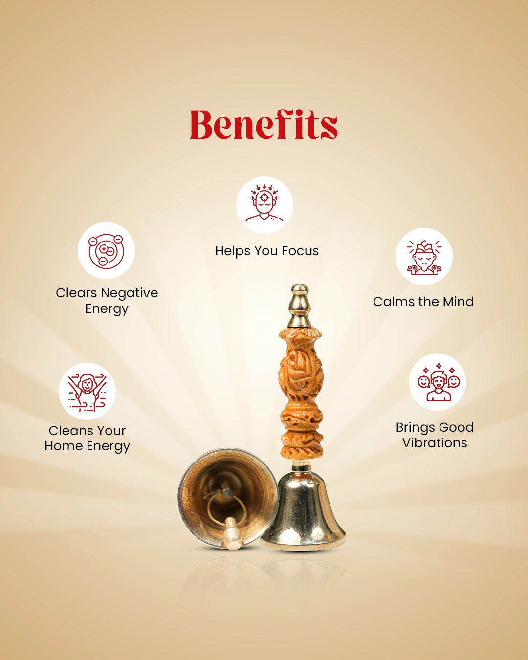 
                    
                      aura suddhi brass bell, handcrafted brass pooja bell, temple bell for pooja, sound healing brass bell, spiritual bell for meditation, sanatan dharma pooja bell, negative energy cleansing bell, vastu bell for home temple, brass bell for rituals, brass bell by acharya lavbhushan
                    
                  