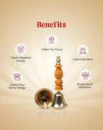 
                    
                      aura suddhi brass bell, handcrafted brass pooja bell, temple bell for pooja, sound healing brass bell, spiritual bell for meditation, sanatan dharma pooja bell, negative energy cleansing bell, vastu bell for home temple, brass bell for rituals, brass bell by acharya lavbhushan
                    
                  