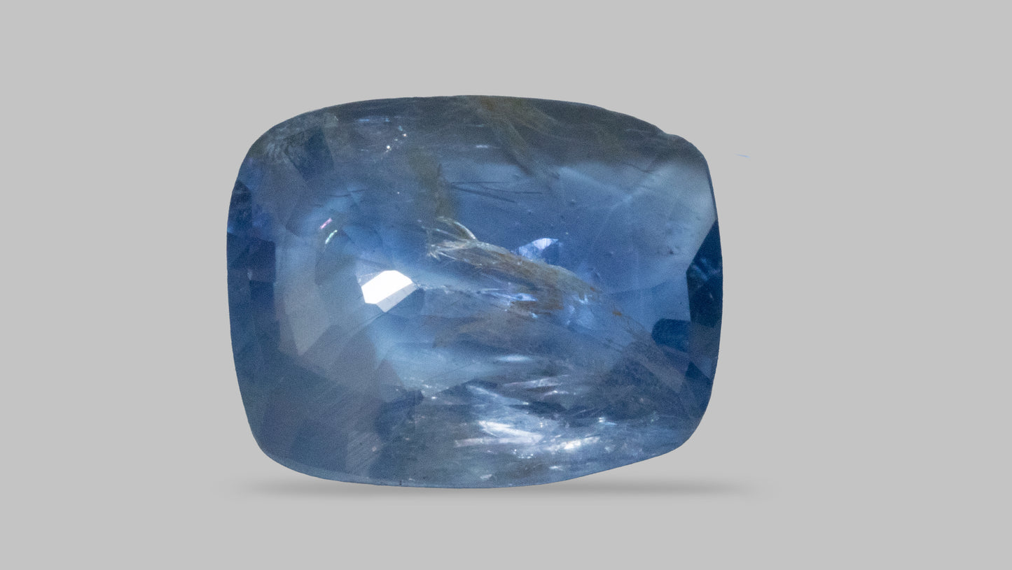 Natural Blue Sapphire (Neelam) 5.48 Carats - Media 2