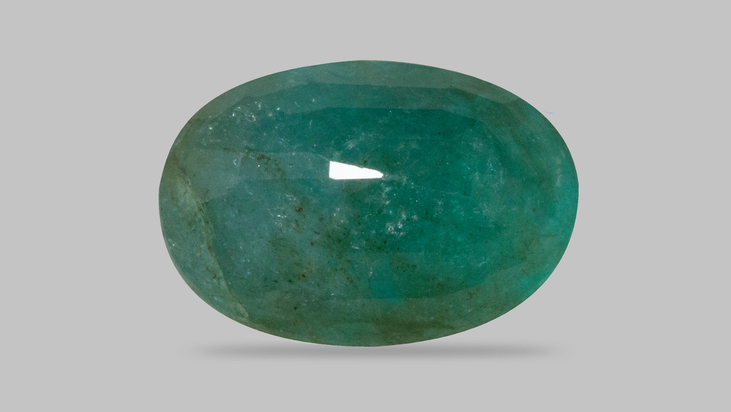 Minor Oil Natural Zambian Emerald (Panna) 5.07 Carats - Media 2