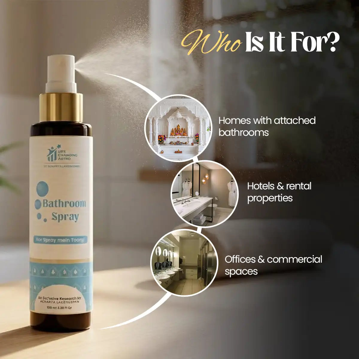 
                    
                      bathroom spray acharya lavbhushan, bathroom energy cleanse, washroom negativity remover, citrus essential oil spray, natural bathroom freshener, odour control spray, washroom energy balance, spiritual cleansing spray
                    
                  