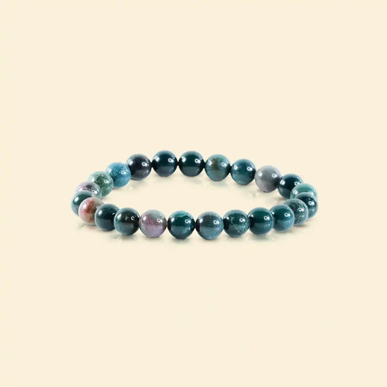 bloodstone bracelet, natural bloodstone gemstone bracelet, courage strength stone jewelry, grounding crystal bracelet, emotional balance gemstone, daily wear spiritual bracelet, protective stone bracelet, bracelet by acharya lavbhushan