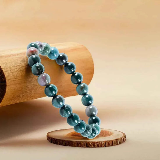 bloodstone bracelet, natural bloodstone gemstone bracelet, courage strength stone jewelry, grounding crystal bracelet, emotional balance gemstone, daily wear spiritual bracelet, protective stone bracelet, bracelet by acharya lavbhushan