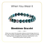 
                    
                      bloodstone bracelet, natural bloodstone gemstone bracelet, courage strength stone jewelry, grounding crystal bracelet, emotional balance gemstone, daily wear spiritual bracelet, protective stone bracelet, bracelet by acharya lavbhushan, when you wear it
                    
                  