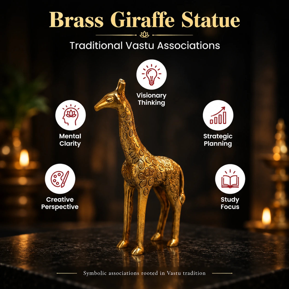 Brass Statue Giraffe