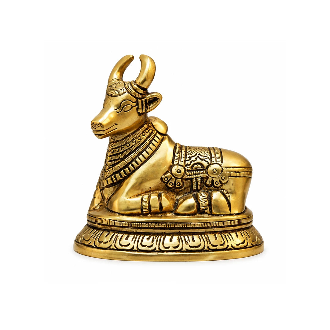 Brass Statue Nandi Ji