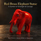 Brass Statue Red Elephant