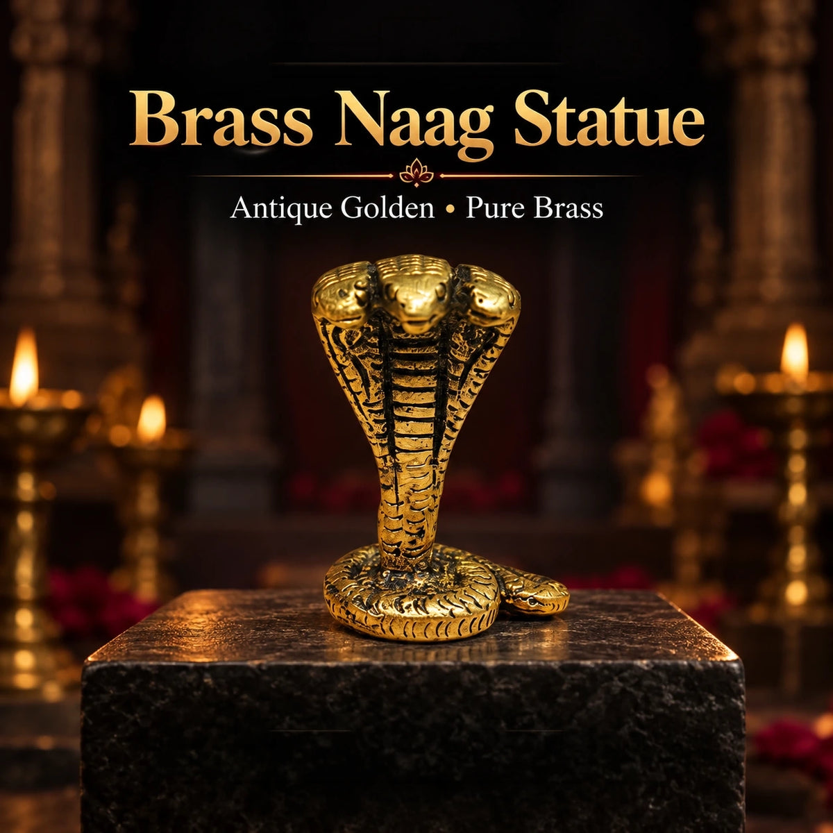 Brass Statue Snake