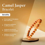 
                    
                      camel jasper bracelet, natural camel jasper stone bracelet, stability willpower gemstone, grounding crystal bracelet, emotional balance stone jewelry, daily wear spiritual bracelet, protective gemstone bracelet, bracelet by acharya lavbhushan, benefits
                    
                  