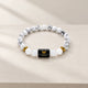 Cancer (Karka) Rashi Bracelet – Natural Howlite and Milky Quartz Beads
