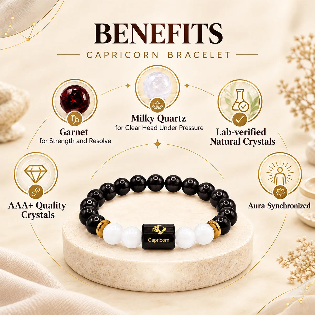 Capricorn (Makar) Rashi Bracelet