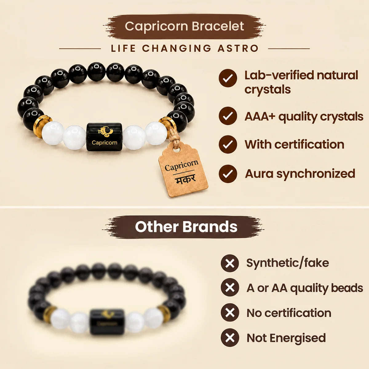 Capricorn (Makar) Rashi Bracelet