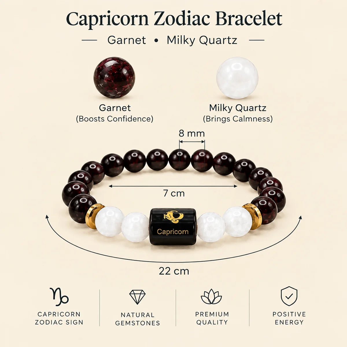 Capricorn (Makar) Rashi Bracelet